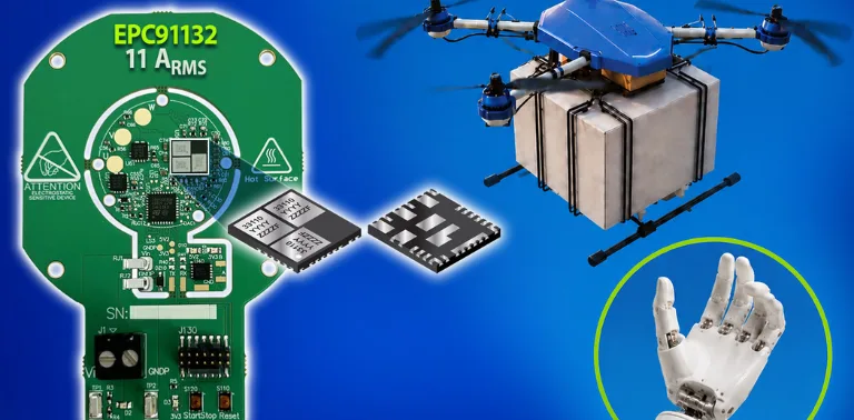 EPC unveils Smallest three-phase GaN motor drive for drones and humanoid robots